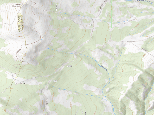 USGS topographic map of Grassy Mtn Rd583D1 008