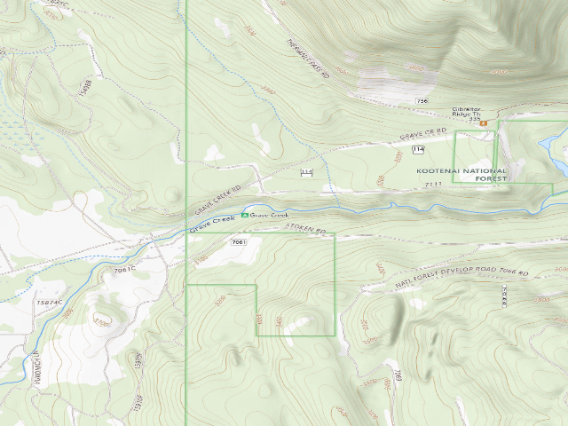 USGS topographic map of Grave Cr Disp