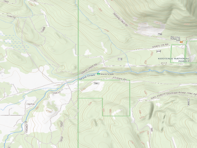 USGS topographic map of Grave Creek