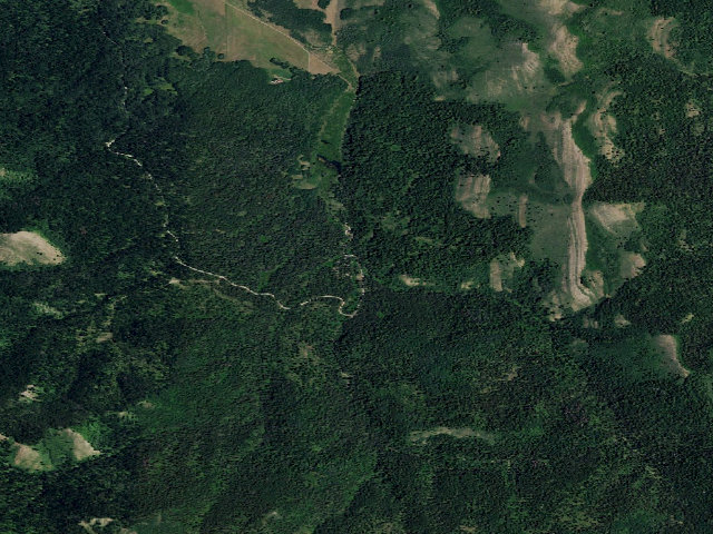 Aerial image of Gravel Creek