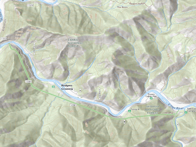 USGS topographic map of Gravel Flat