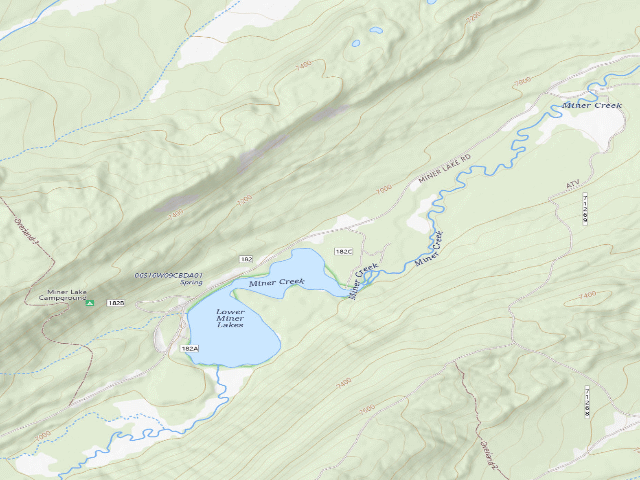 USGS topographic map of Gravel Pile
