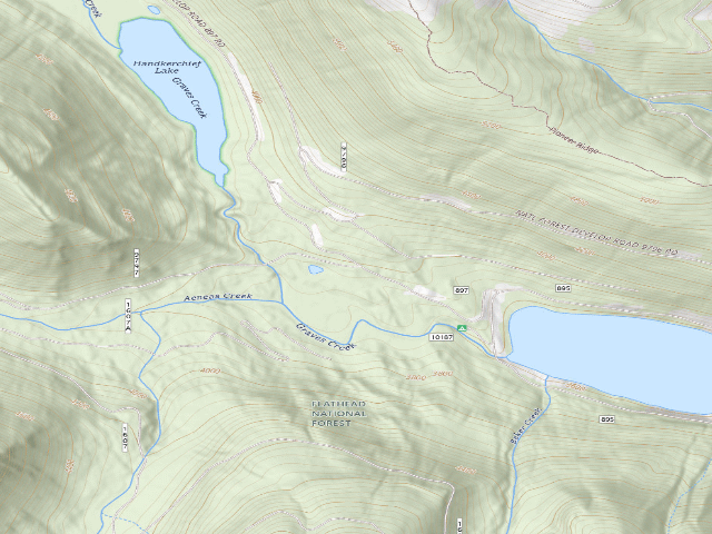 USGS topographic map of Graves Creek Gate