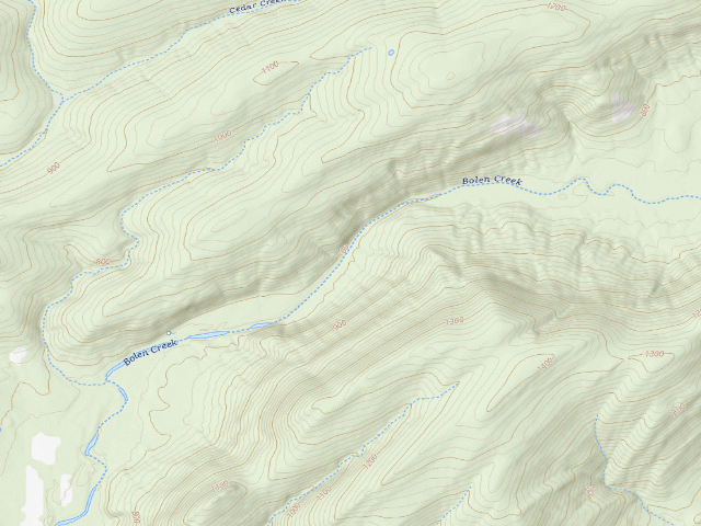 USGS topographic map of Gray Sherrer (Gary Sherrer WMA)
