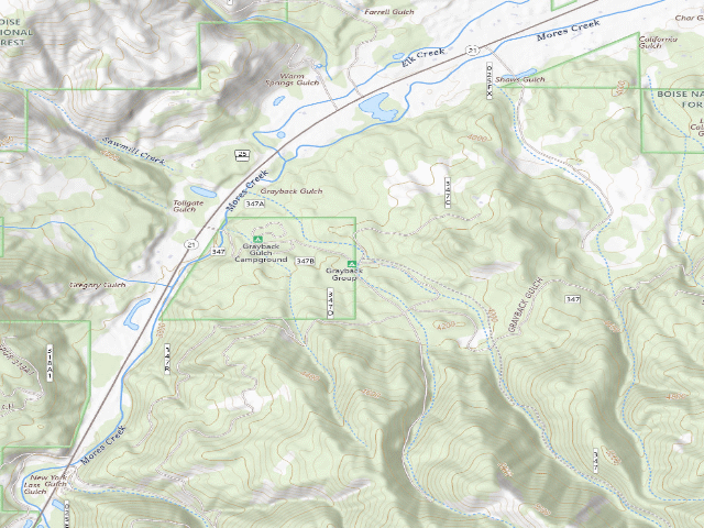 USGS topographic map of Grayback Group