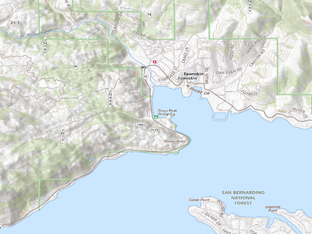 USGS topographic map of Grays Peak Group Cg