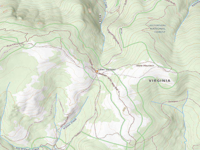 USGS topographic map of Grayson County