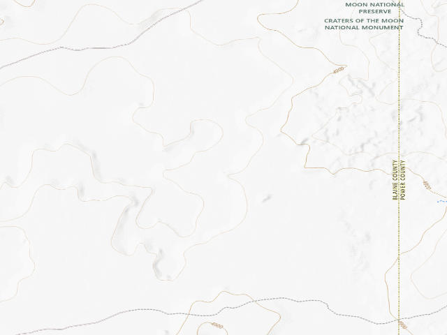 USGS topographic map of Great Rift Backcountry Area