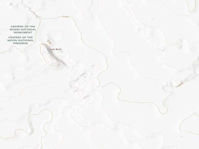 USGS topographic map of Great Rift Isa Wilderness Study Area