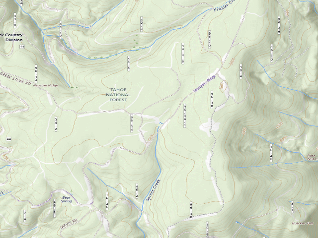 USGS topographic map of Greek Store