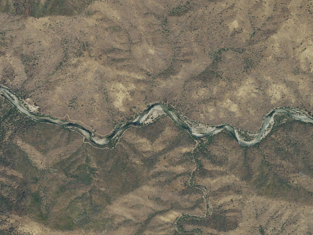 Aerial image of Green Cabin Flat