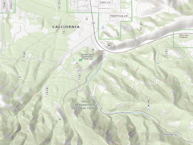 USGS topographic map of Green Canyon Group Cg