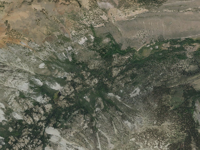 Aerial image of Green Creek Campground