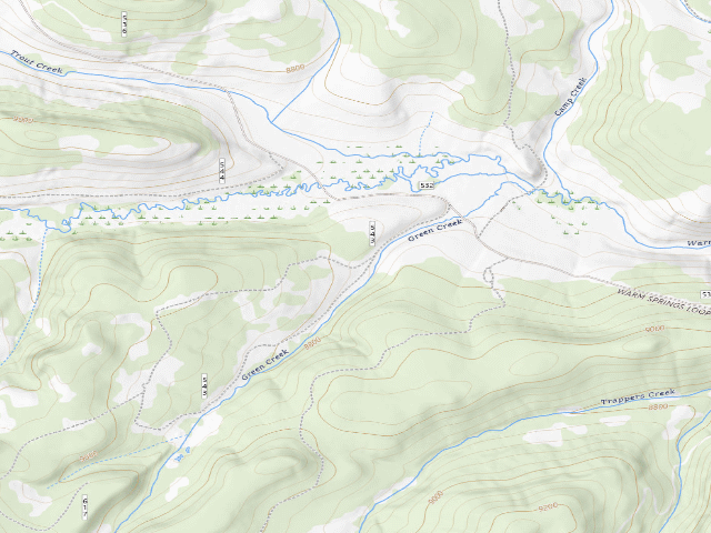 USGS topographic map of Green Creek
