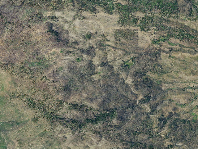 Aerial image of Green Flat Camp