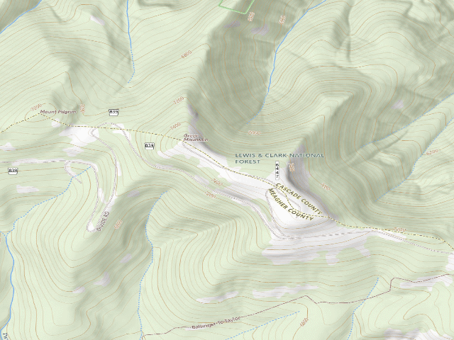 USGS topographic map of Green Mountain-6447-02