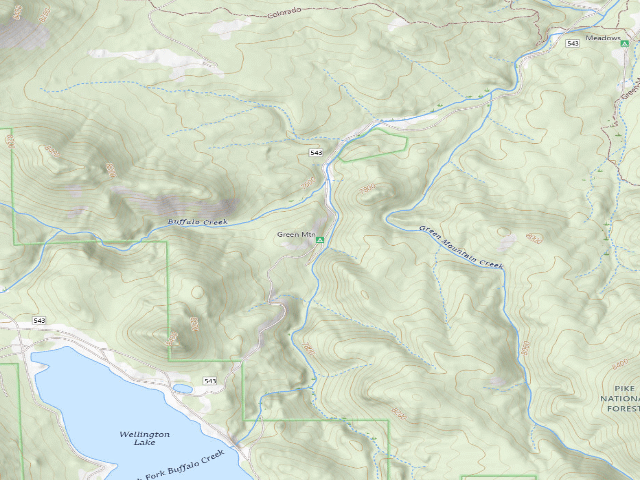 USGS topographic map of Green Mountain