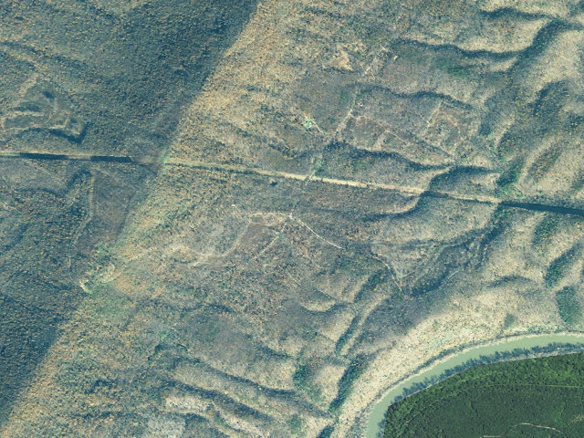 Aerial image of Green Ridge State Forest primitive campsite 64
