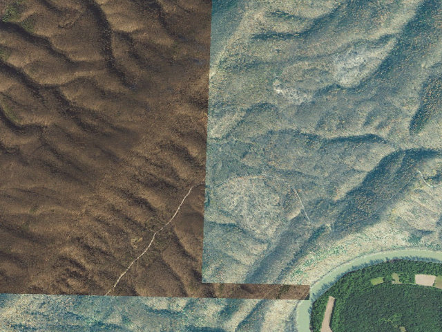 Aerial image of Green Ridge State Forest primitive campsite 70