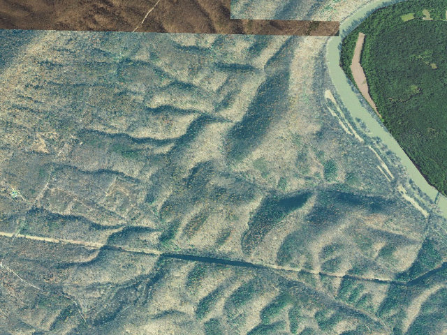 Aerial image of Green Ridge State Forest primitive campsite 89