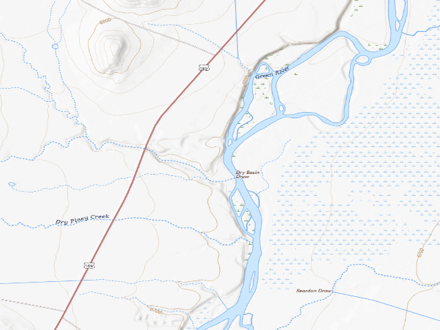 USGS topographic map of Green River-Fear/Reardon Draw PAA — Green River Fear- Reardon Draw