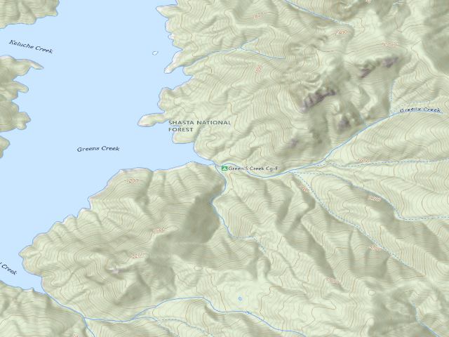 USGS topographic map of Green'S Creek Cg-F