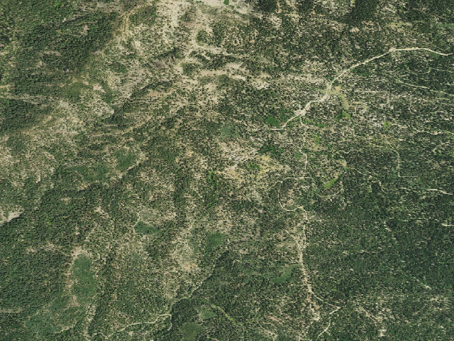 Aerial image of Green Springs Campground
