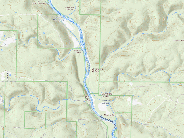 USGS topographic map of Greenbriar Float Camp
