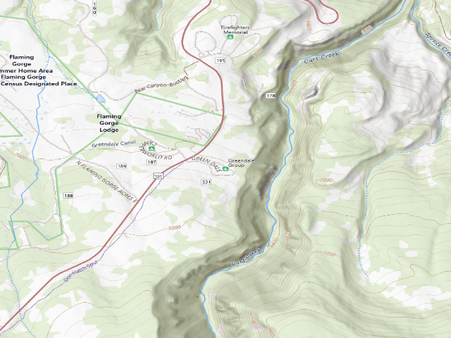 USGS topographic map of Greendale Group
