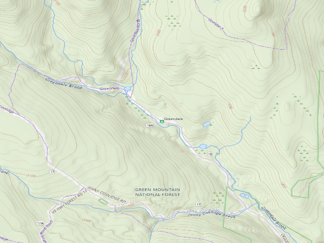 USGS topographic map of Greendale