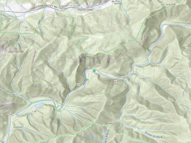 USGS topographic map of Greene County