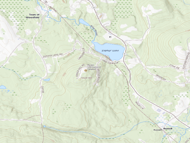 USGS topographic map of Greenfield State Park