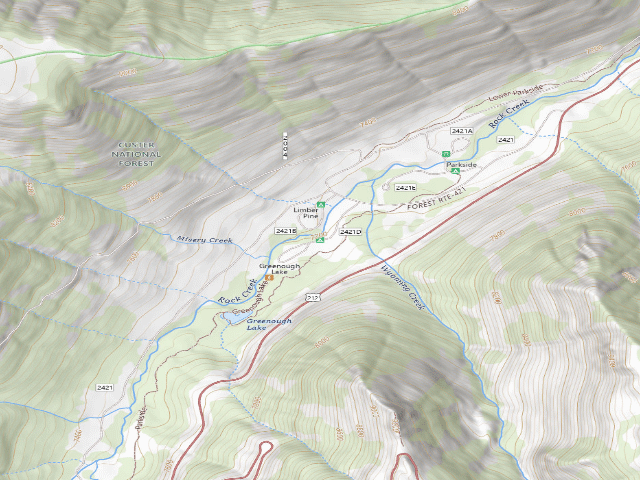 USGS topographic map of Greenough Lake