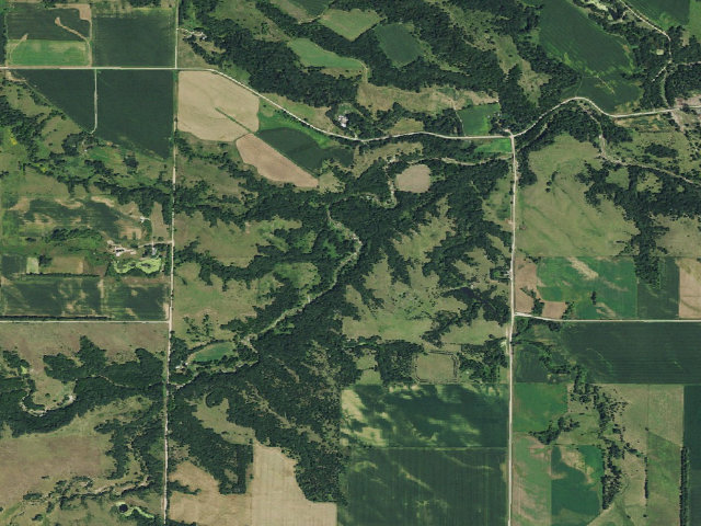 Aerial image of Greenvale WMA