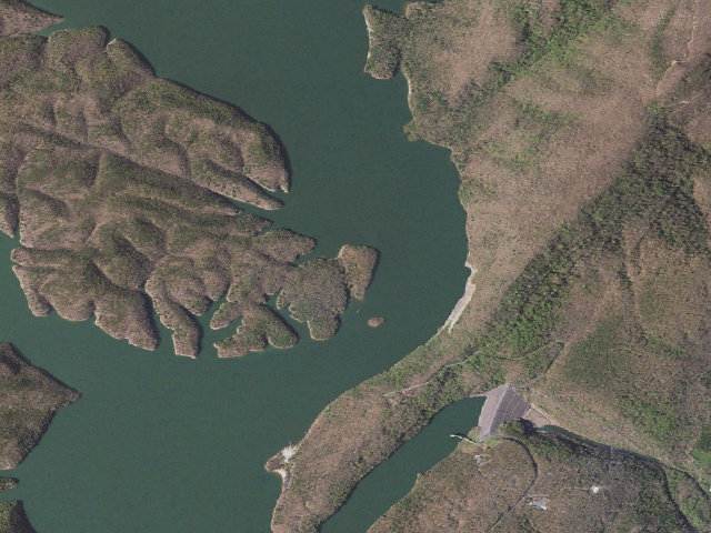 Aerial image of Greenwood Point Primitive
