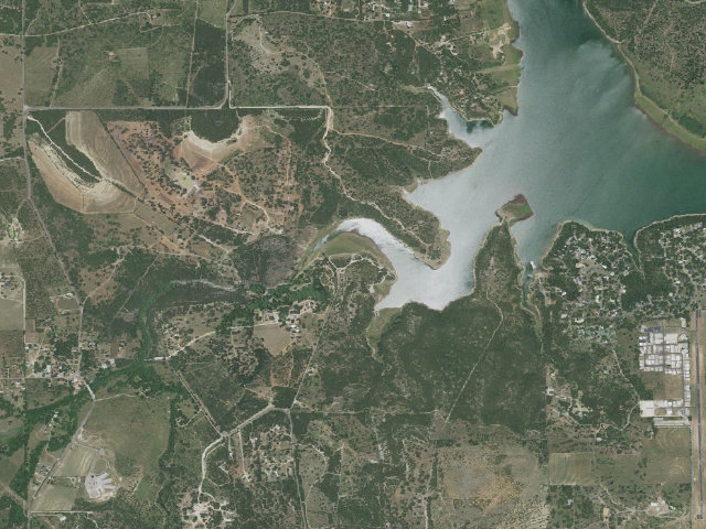 Aerial image of Grelle Recreation Area Dispersed Camping
