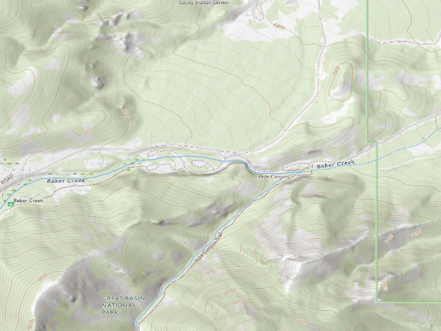 USGS topographic map of Grey Cliffs Campground