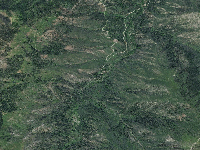 Aerial image of Grider Creek Campground