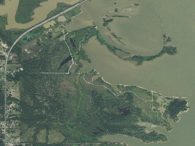 Aerial image of Griffin Road (Hugo WMA)