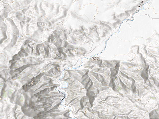 USGS topographic map of Griswold Hills