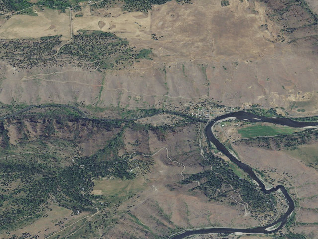 Aerial image of Griz Flat (Grizzly Flats) - Wenaha Wildlife Area