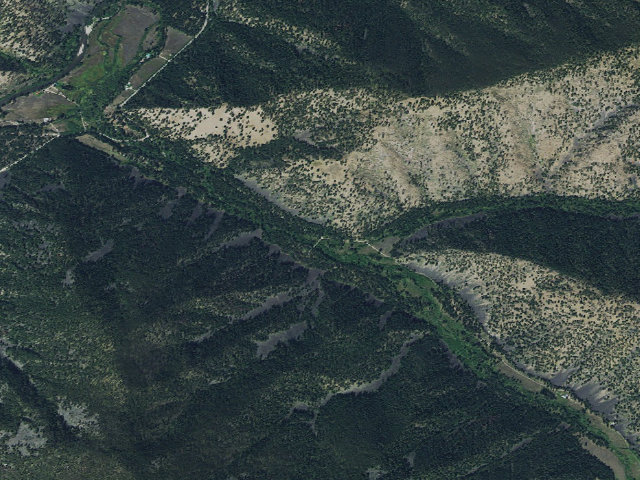 Aerial image of Grizzly Campground