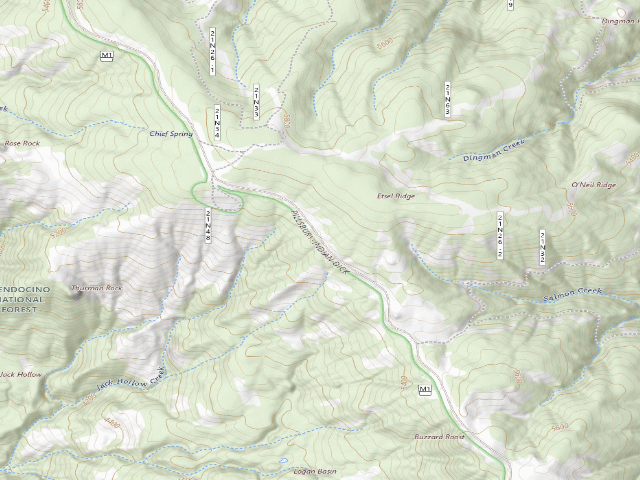 USGS topographic map of Grizzly Flat