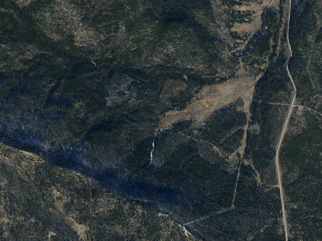 Aerial image of Grizzly Ridge Meadow Camping Area