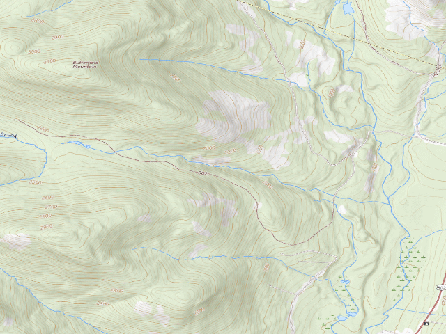 USGS topographic map of Groton State Forest primitive camping area