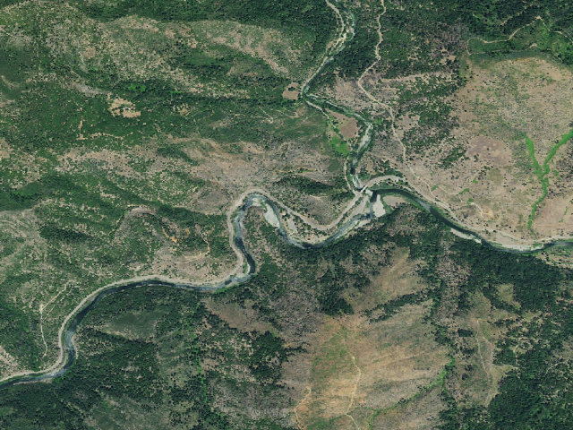 Aerial image of Group Campsite