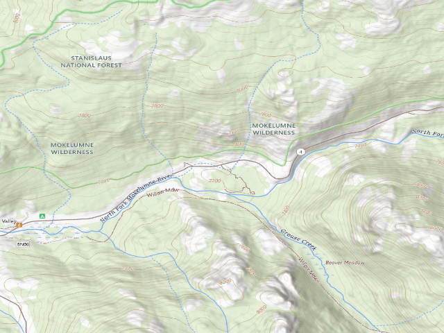 USGS topographic map of Grouse Flat