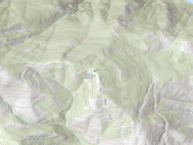 USGS topographic map of Grouse Mountain Campground