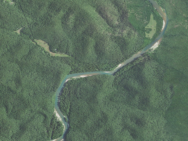 Aerial image of Grubb Hollow Campground