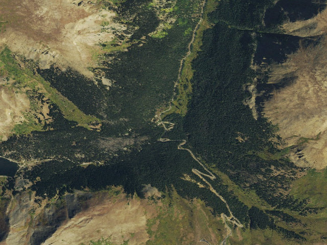 Aerial image of Guanella Pass